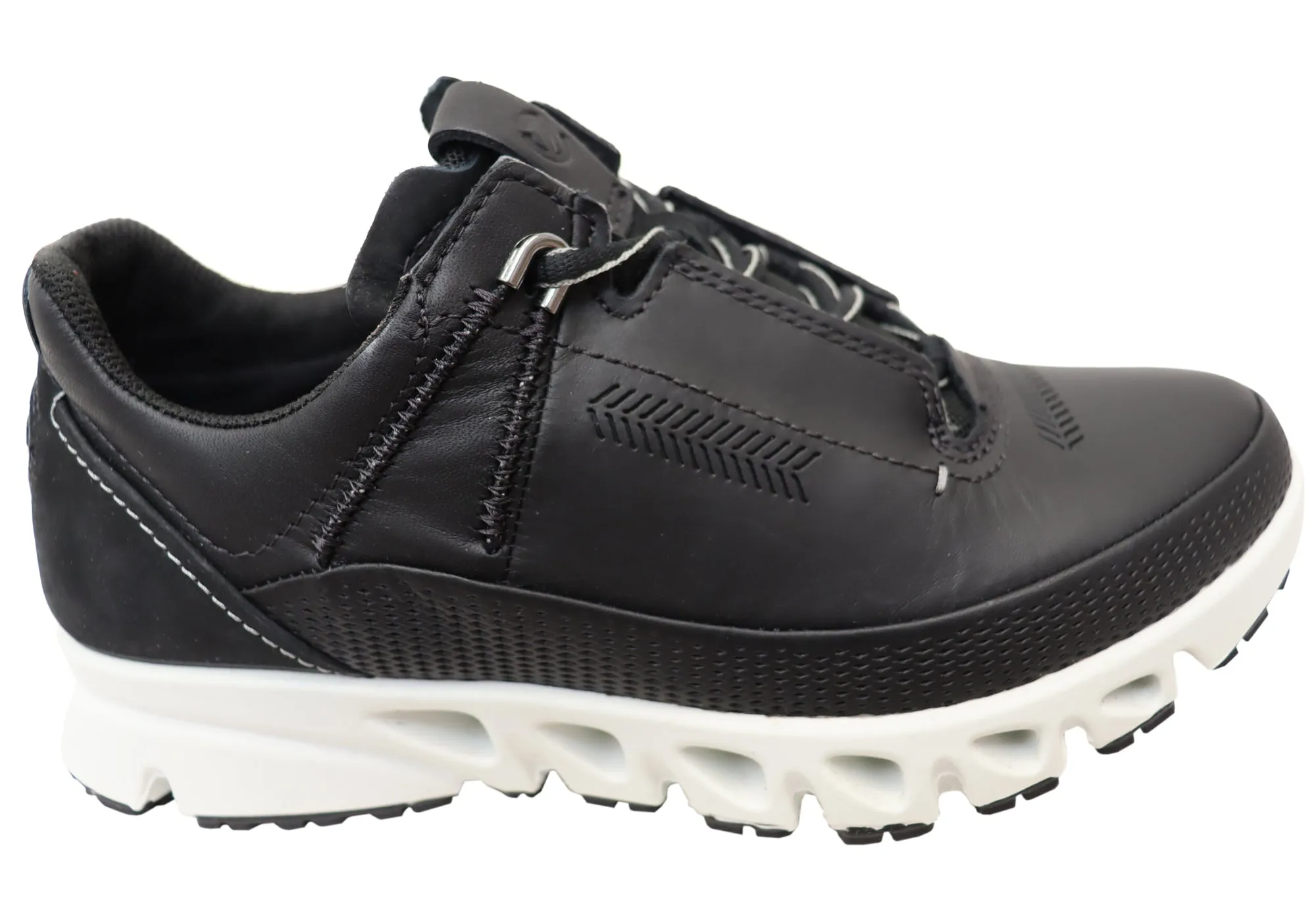 ECCO Multi Vent Womens Low GTX Comfortable Leather Lace Up Shoes Balance Fit Memory Foam Casual Wear