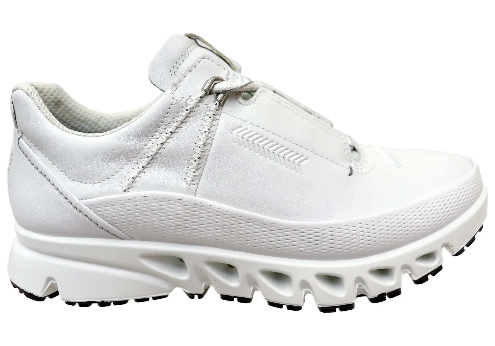 Wide toe box ECCO Multi Vent Womens Low GTX Comfortable Leather Lace Up Shoes