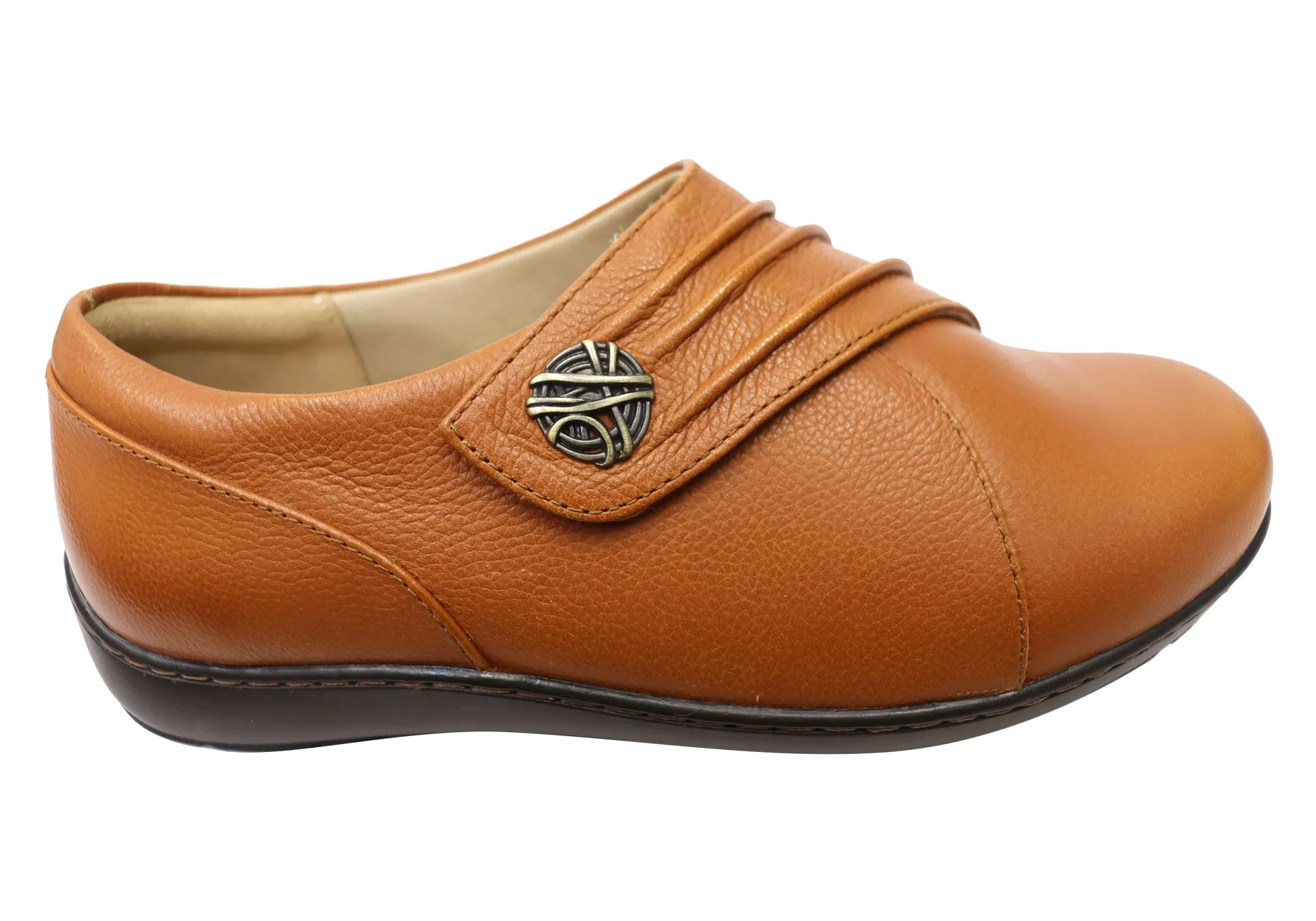 Seamless Fit Running Errands Scholl Orthaheel Wordy Loafer Womens Supportive Leather Comfort Shoes
