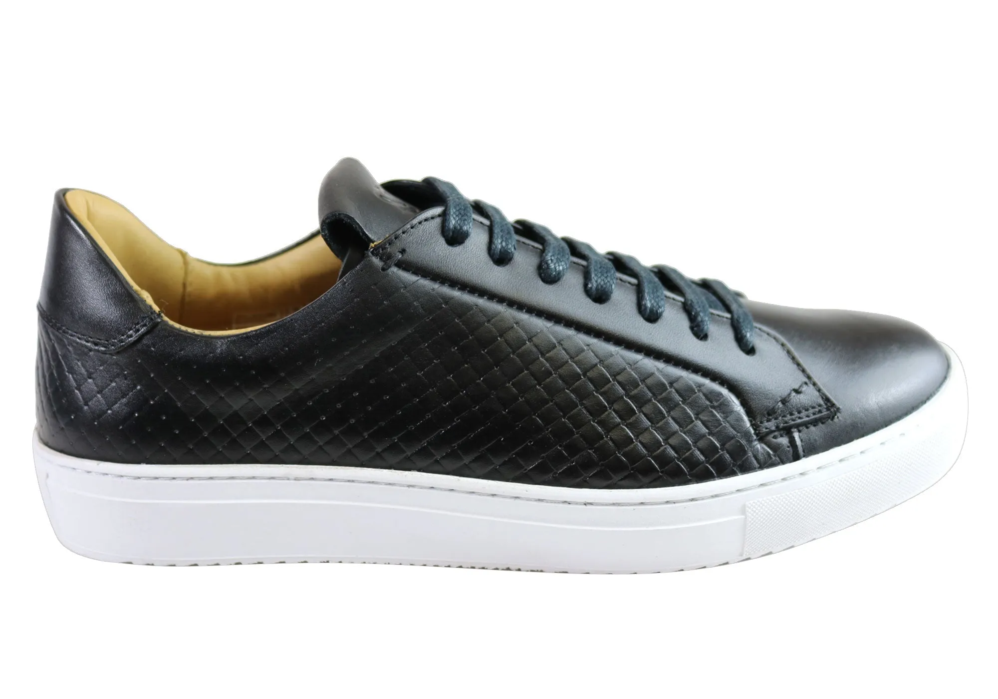 Anytime Fit Slip-On Comfort Savelli Turbine Mens Leather Lace Up Casual Shoes Made In Brazil