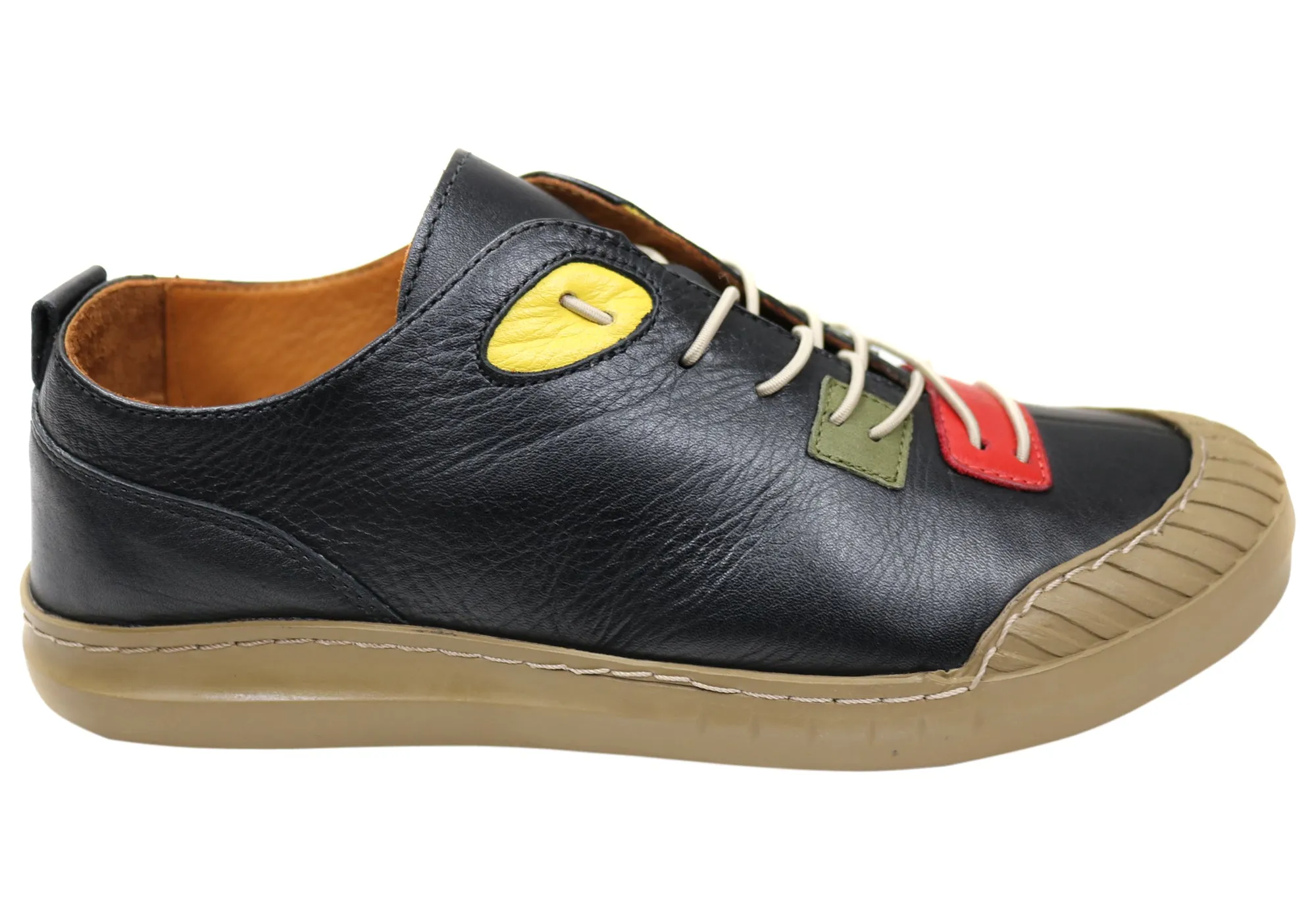 Orizonte Queenie Womens European Leather Comfortable Casual Shoes Retro Mood Secure fit