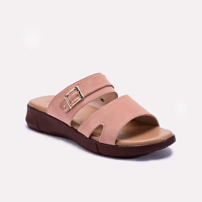 Pink Casual Slippers 0413145 Earth Tone