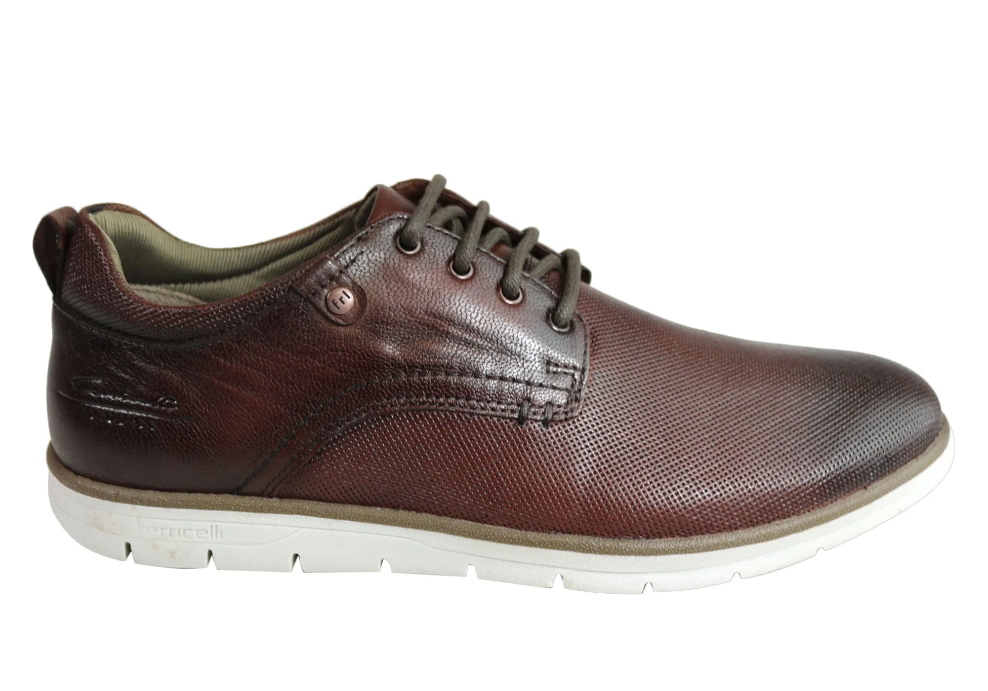 Heat Proof Reel Fit Ferricelli Stevie Mens Leather Dress Casual Shoes Made In Brazil