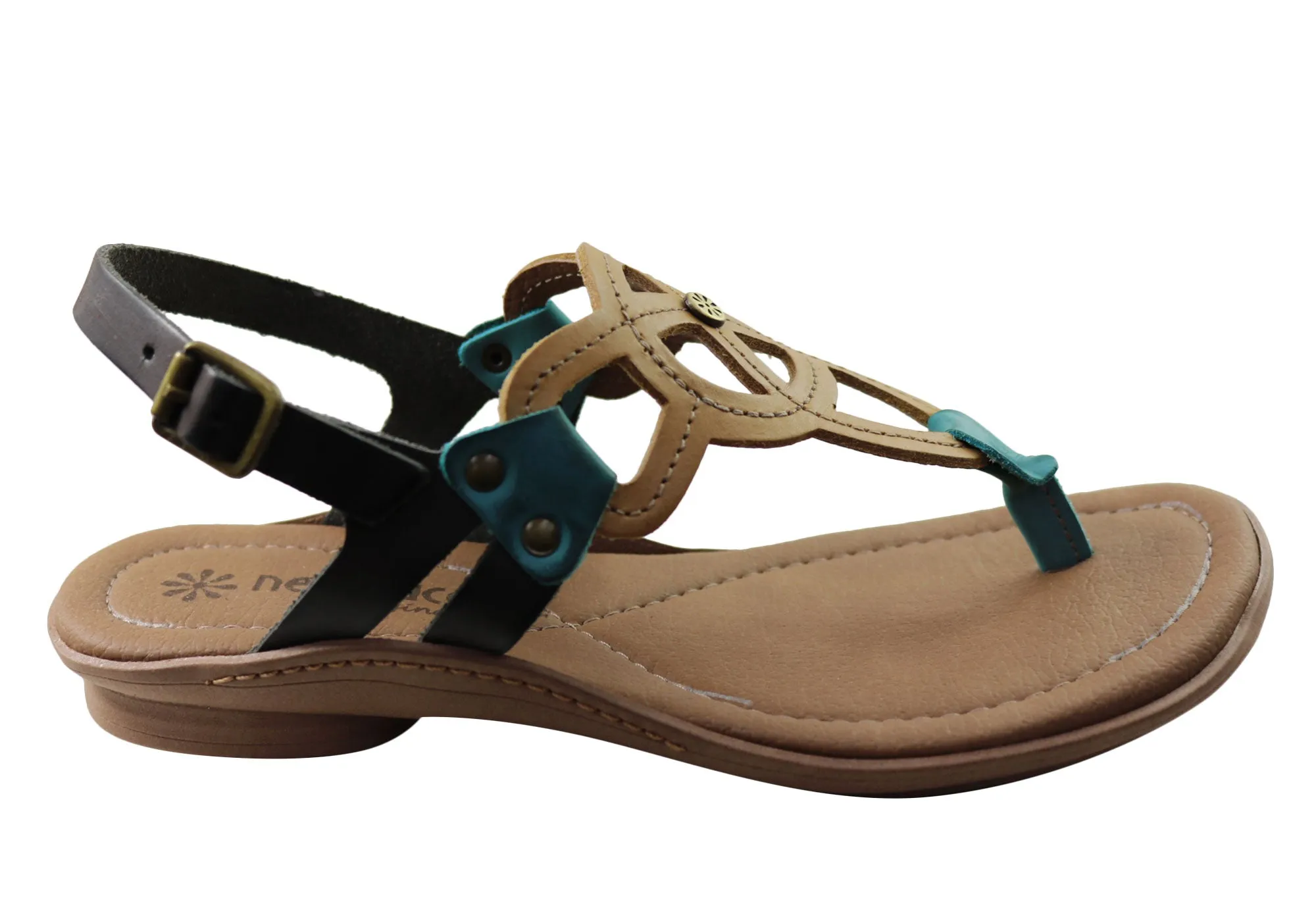 New Face Ellis Womens Comfortable Leather Sandals Made In Brazil Chic Sporty Sandals