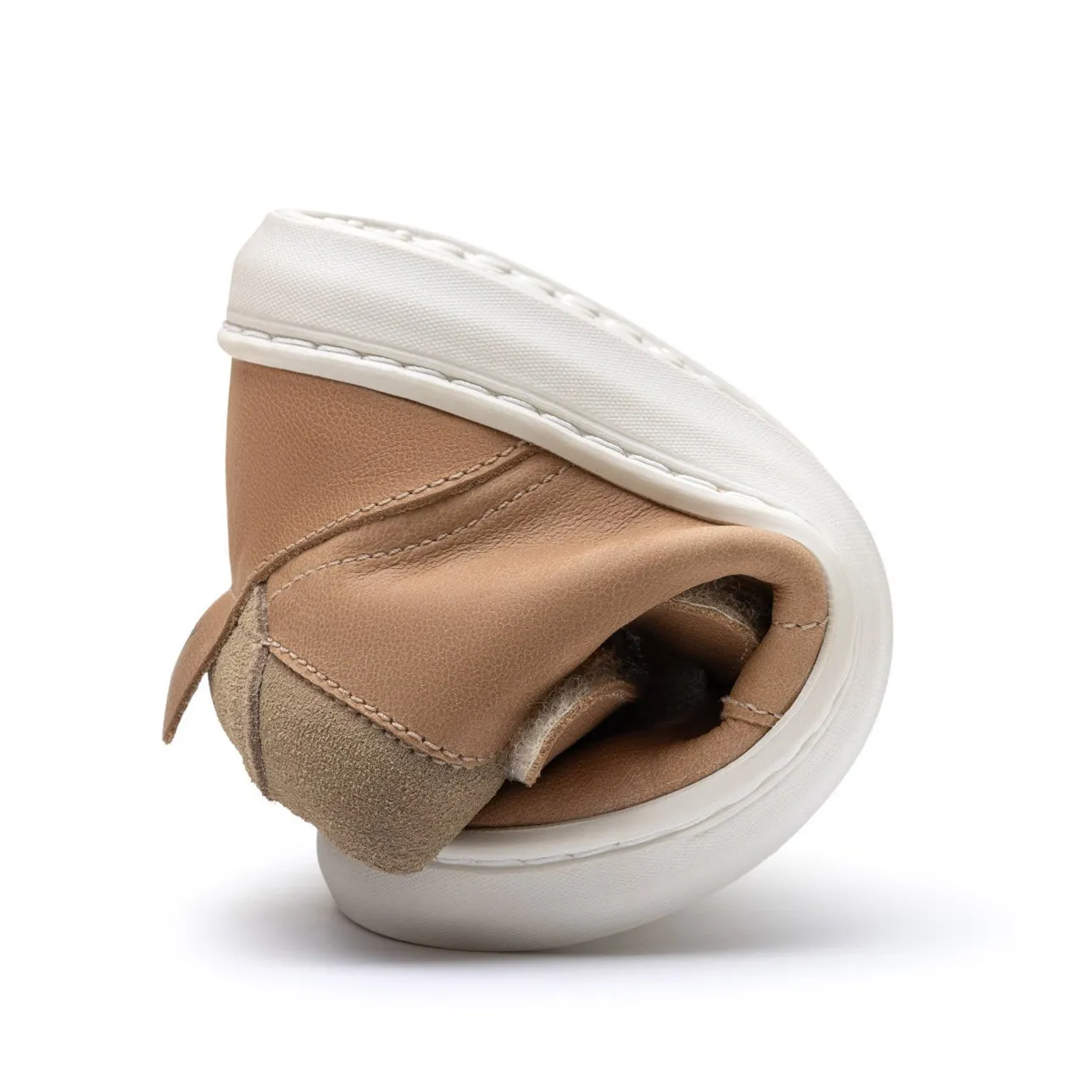 Military Style Quick Drying Windy Weather Tip Toey Joey Boy's and Girl's Cascade Sneakers - Sand / Sand Suede