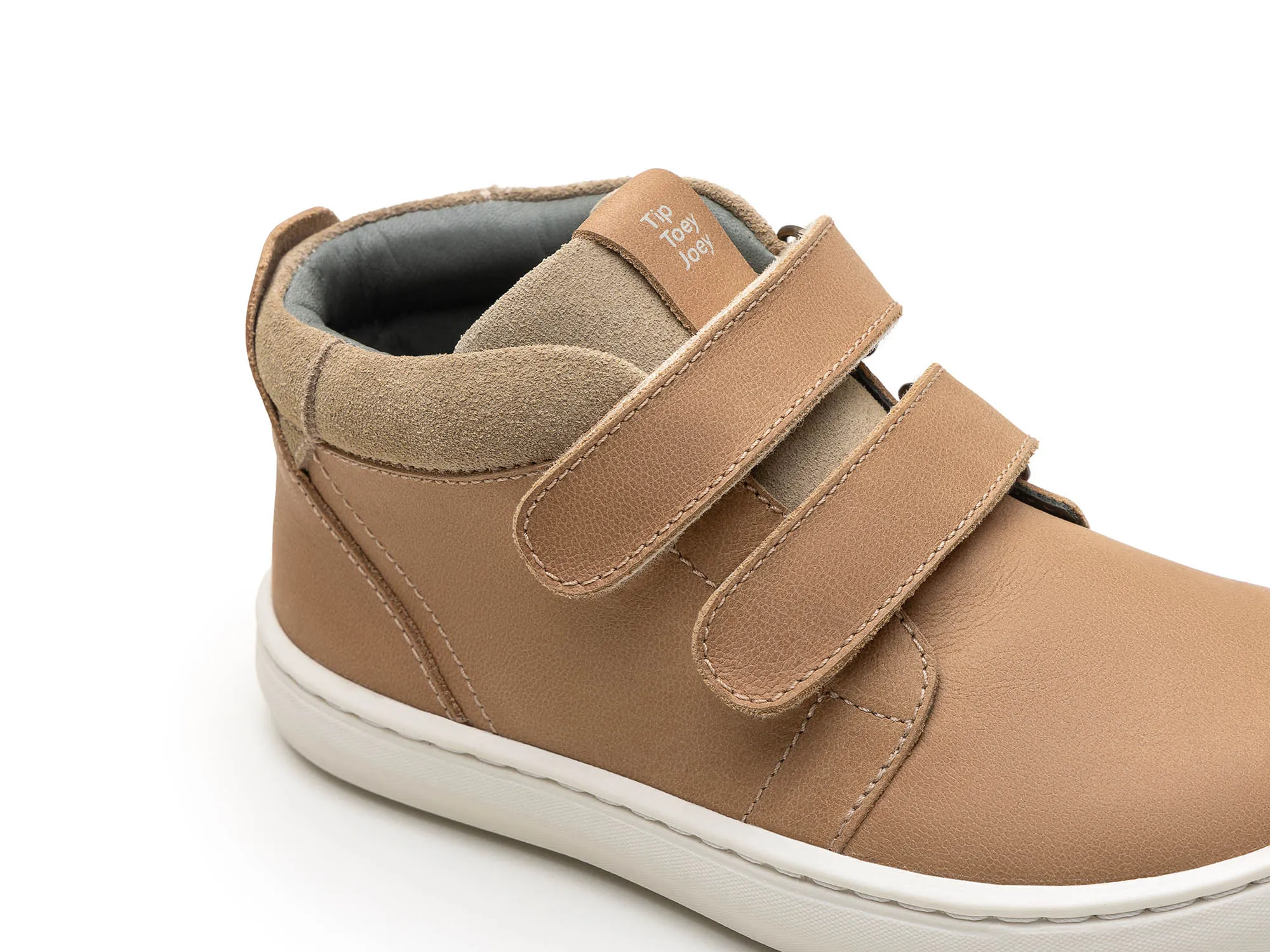 Seamless Comfort Work Commute Tip Toey Joey Boy's and Girl's Cascade Sneakers - Sand / Sand Suede