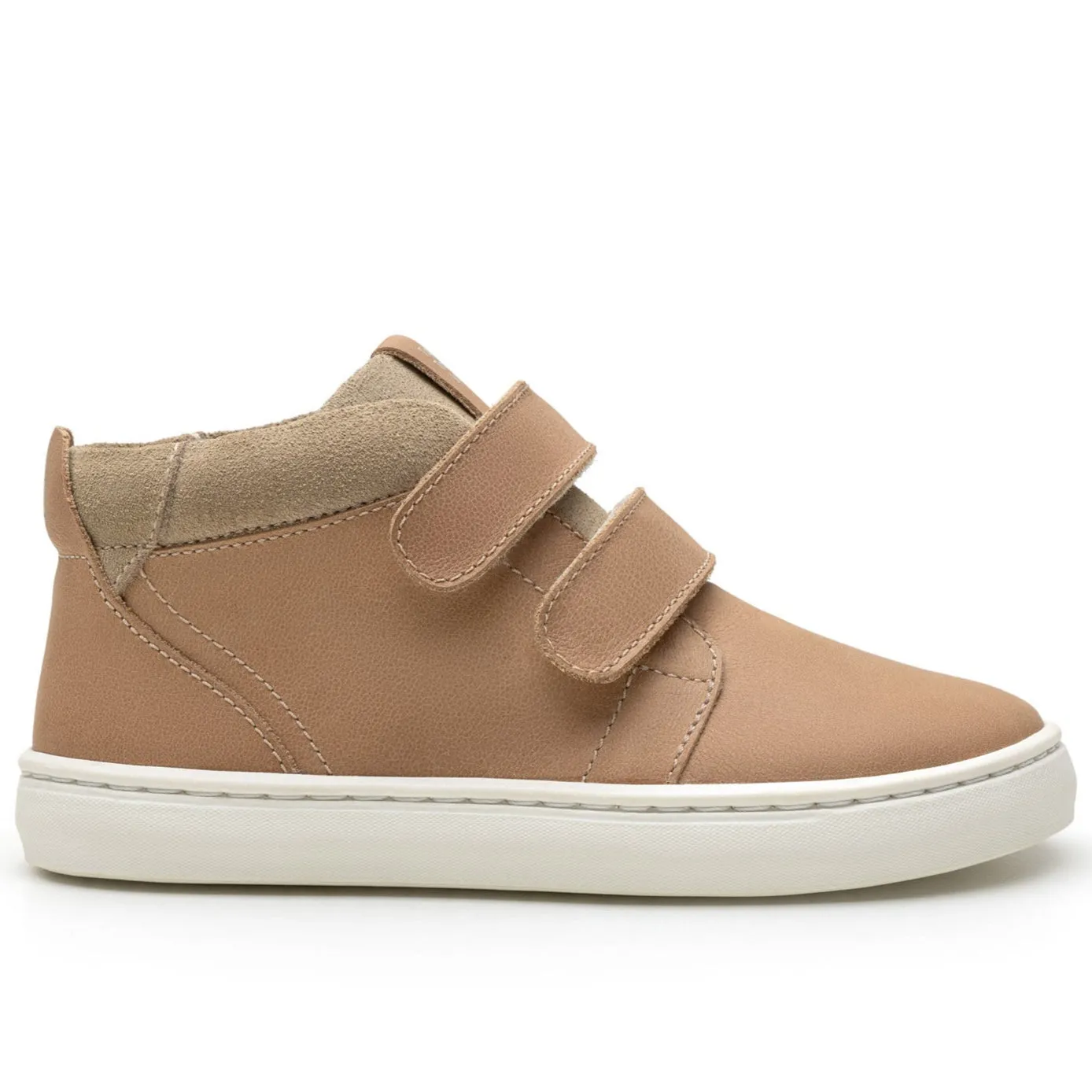 Tip Toey Joey Boy's and Girl's Cascade Sneakers - Sand / Sand Suede Reliable Grip Cushioned Step Trail Exploration