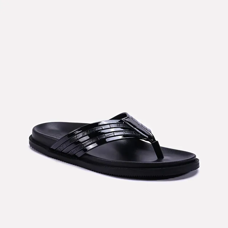 Black Casual Slipper 0151080 Comfort Molding