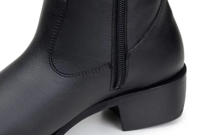 'Carlotta' women's pull-on bootie by Ahimsa - black Comfortable Breathable