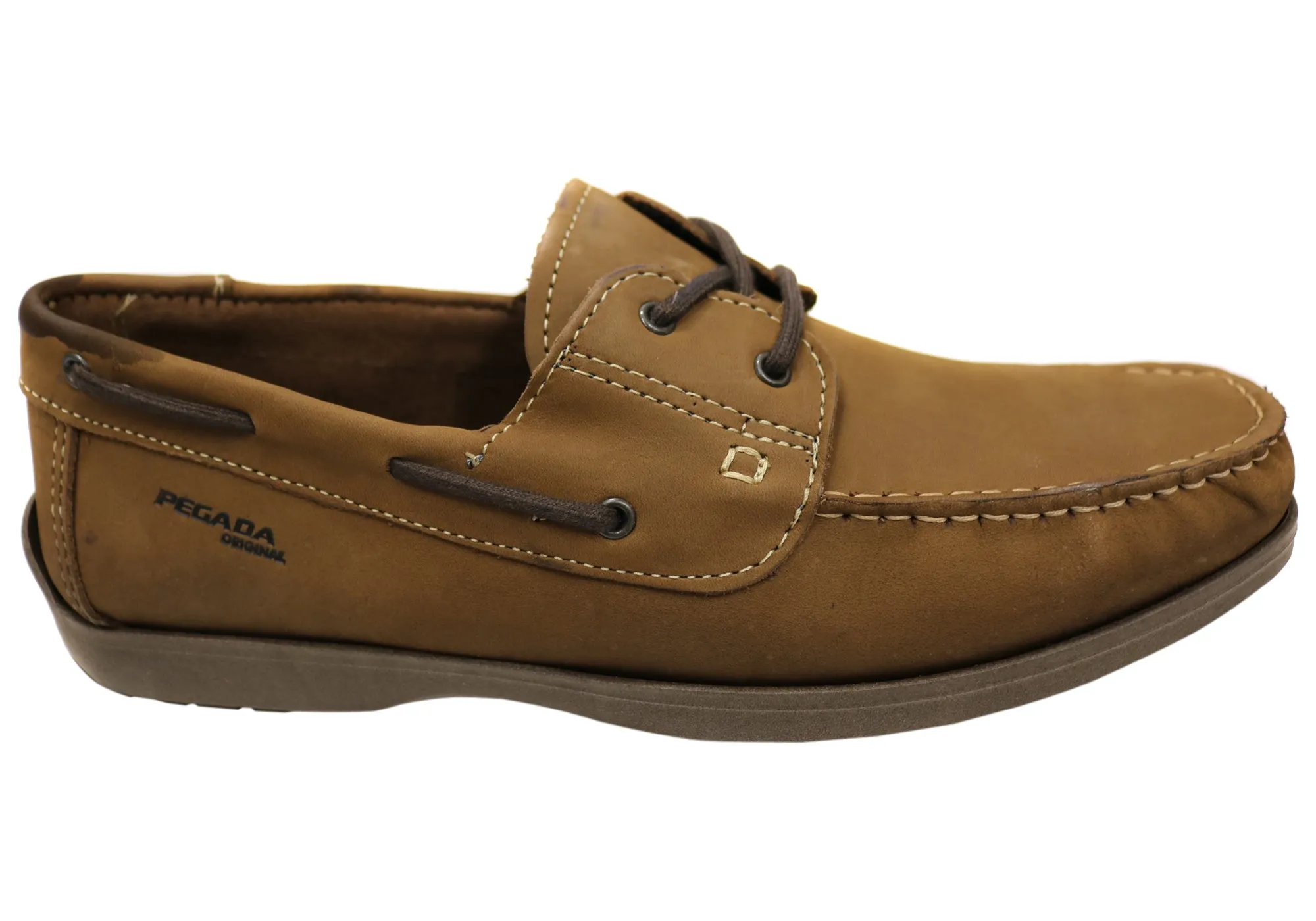 Work Shoes Flex support Pegada Lapel Mens Leather Comfortable Casual Boat Shoes Made In Brazil