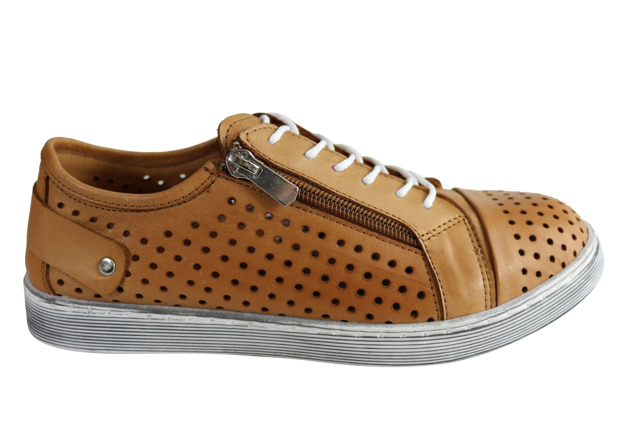 Cabello Comfort EG17 Womens Leather European Leather Casual Shoes Marathon Fit
