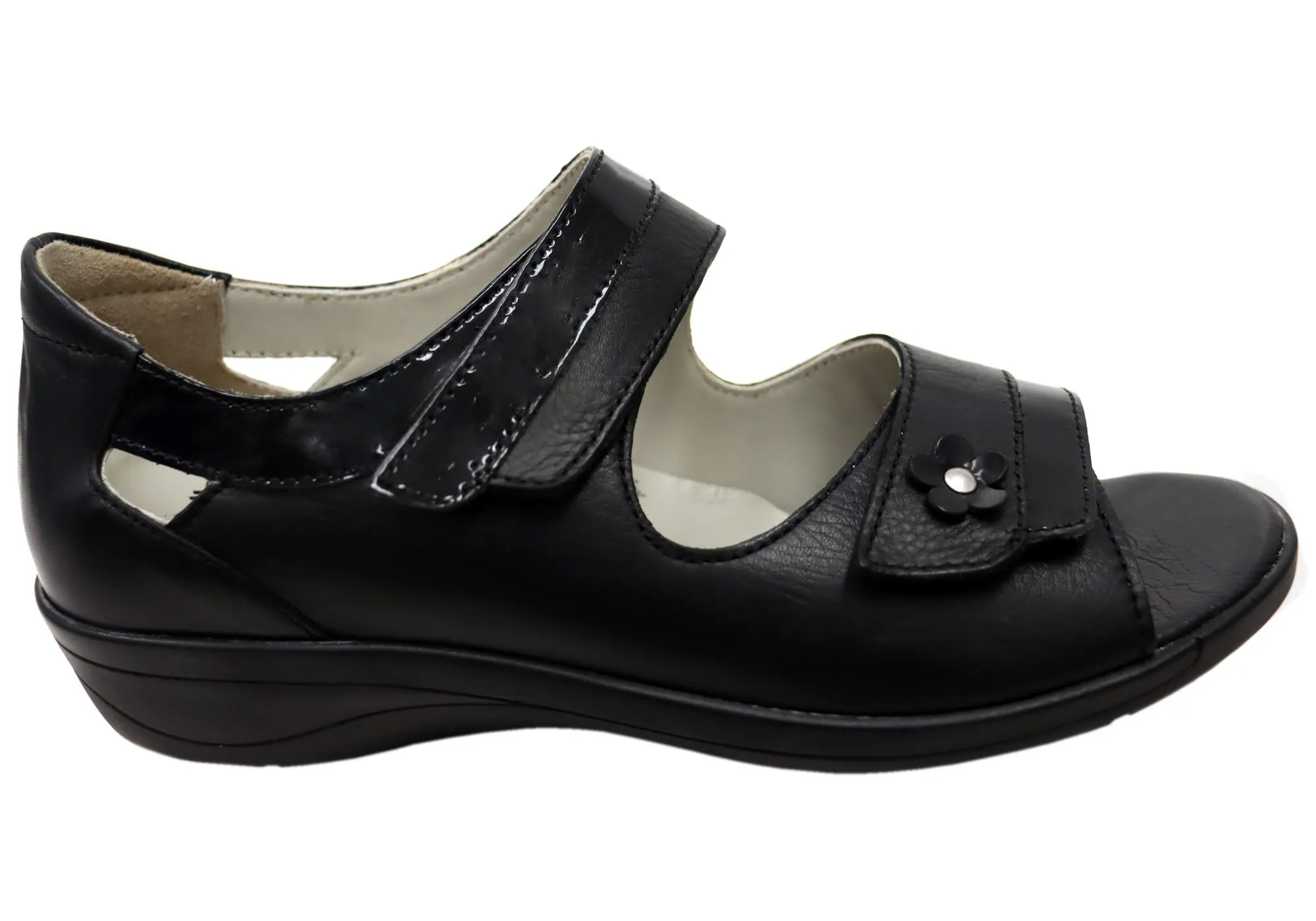 Lite Wear Freedom Move Cabello Comfort RE3422 Womens Leather Sandals With Adjustable Straps