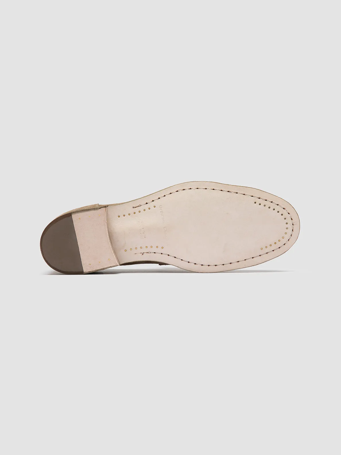 Basic Form Bounce Step SOLITUDE 001 - Taupe Suede Penny Loafers