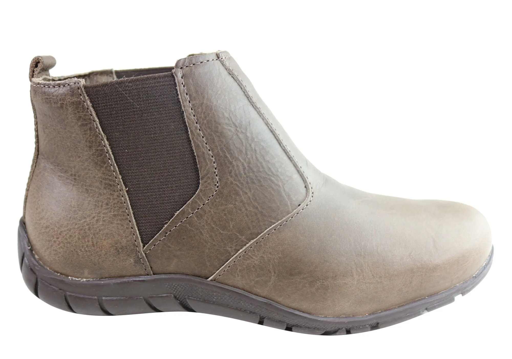 All Weather Rural Traveler Calm Flow Andacco Civic Womens Leather Comfortable Ankle Boots Made In Brazil