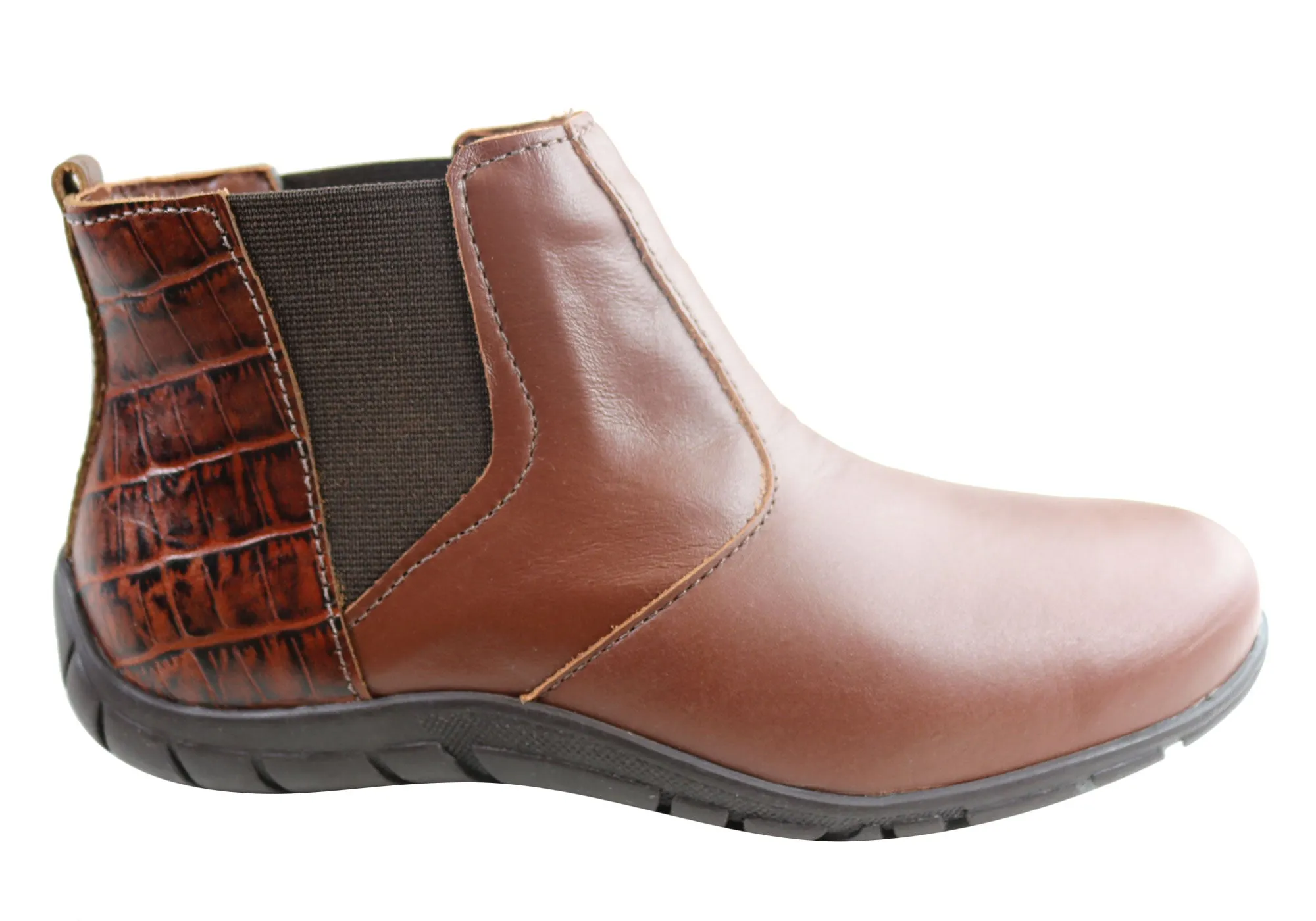 Padded Interior Outdoor Explorer Long Hour Andacco Civic Womens Leather Comfortable Ankle Boots Made In Brazil