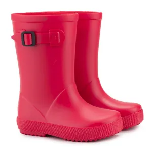 Igor Girl's and Boy's Splash Euri Rain Boots, Rojo Cold   Resistant Mud Resistant Functional Minimalist