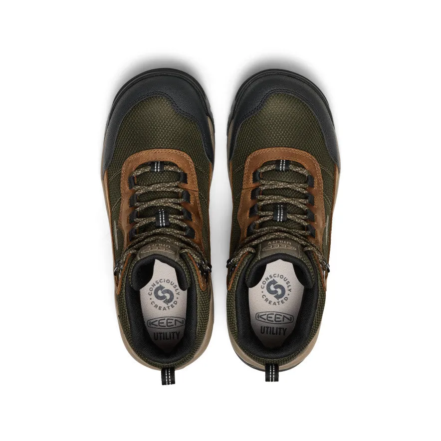 High   Performance Men's Skokie Waterproof Work Boot (Soft Toe)  |  Forest Night/Black