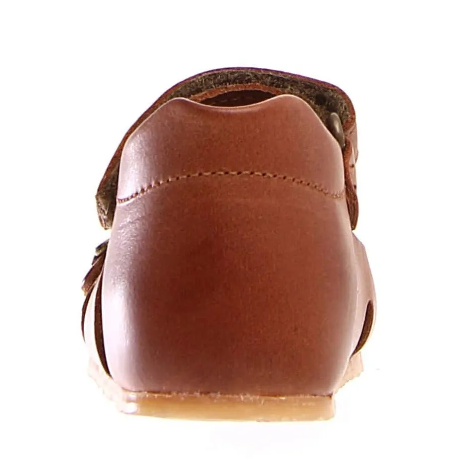 Comfortable Casual Shoes Flexible Outdoor Footwear Falcotto Boy's and Girl's Bea Open Toe Sandals - Cuoio