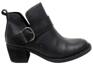 Born Royce Womens Comfortable Leather Mid Heel Ankle Boots Sporty Look