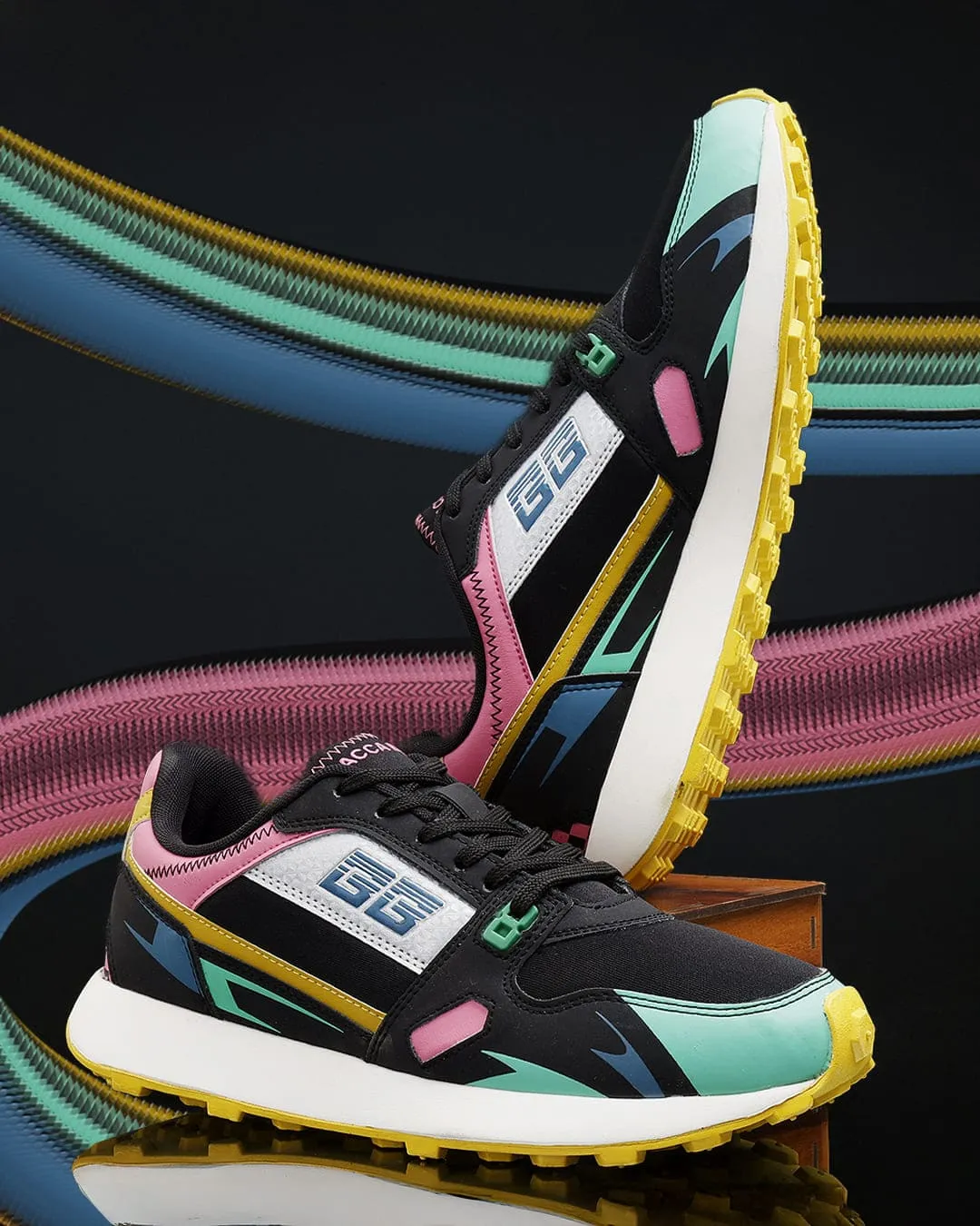 synthetic leather Foot Ease Bacca Bucci TORQUE Rugged Edge Activewear Sneakers