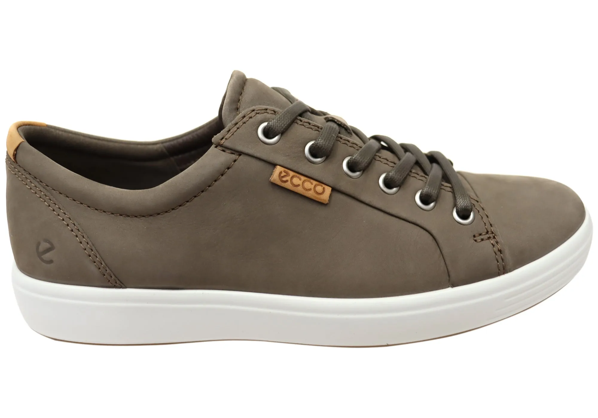 Barefoot feel Relax Days ECCO Mens Soft 7 Comfortable Leather Casual Lace Up Sneakers Shoes