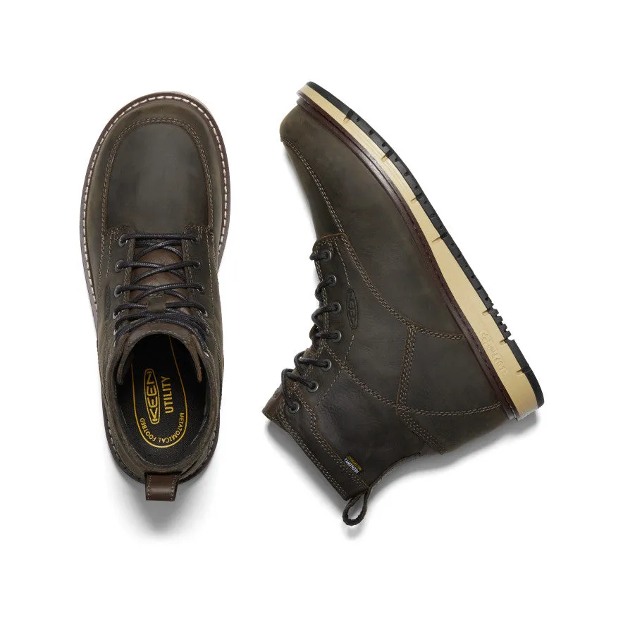 PU Men's San Jose 6" Waterproof Boot (Soft Toe)  |  Cascade Brown