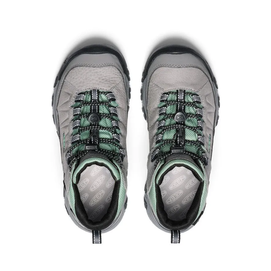 Slip Resistant Trail Runner Rugged Built Remote Hiking Big Kids' Targhee IV Waterproof Hiking Boot  |  Alloy/Granite Green