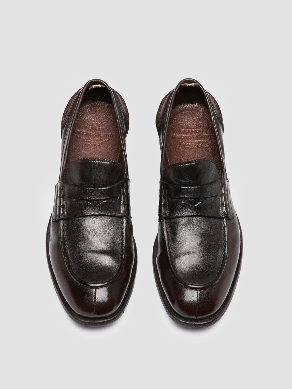 Practical Style Comfy Steps CHRONICLE 144 - Brown Leather Penny Loafers
