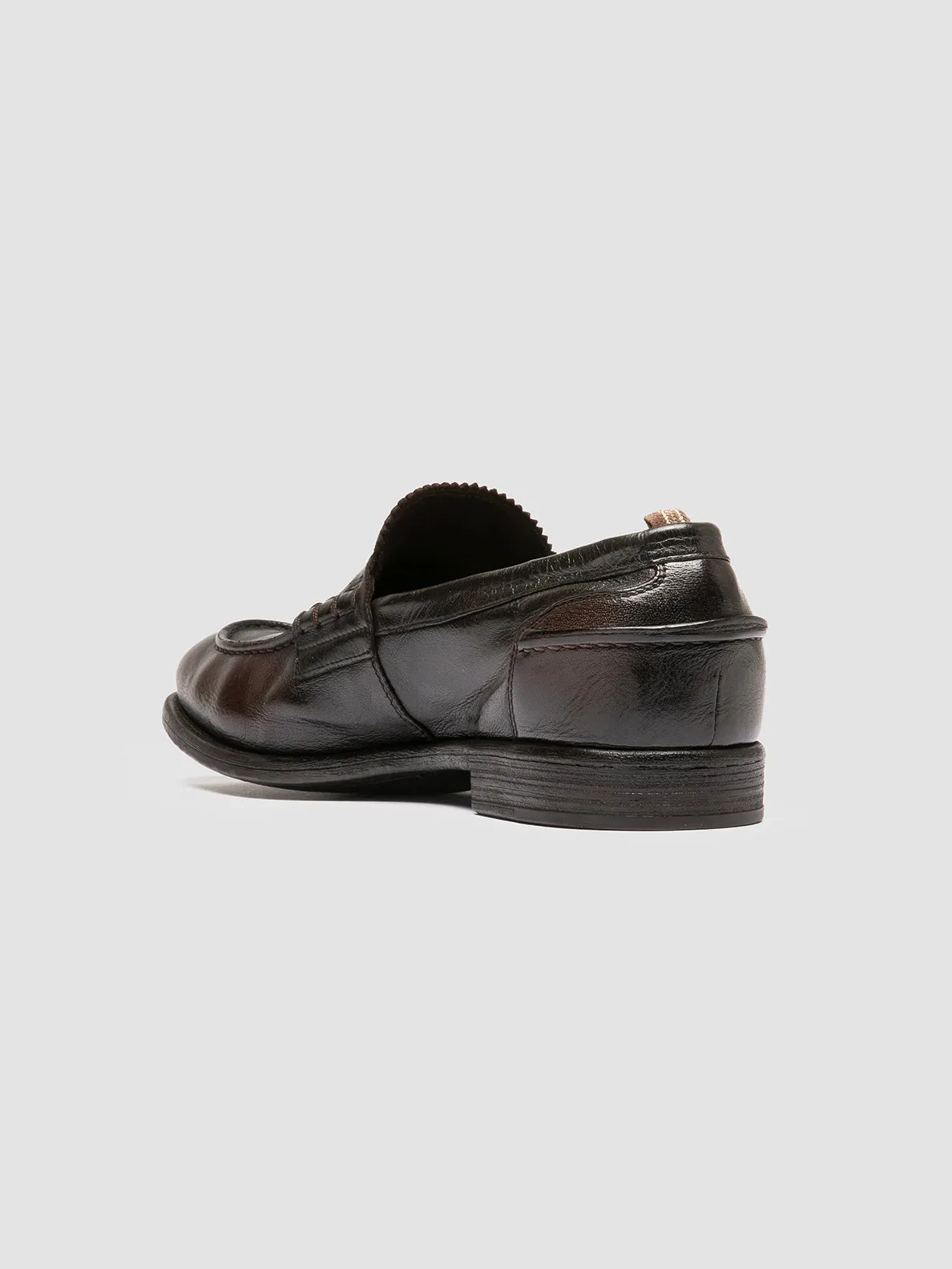 Performance Fit Peace Step CHRONICLE 144 - Brown Leather Penny Loafers