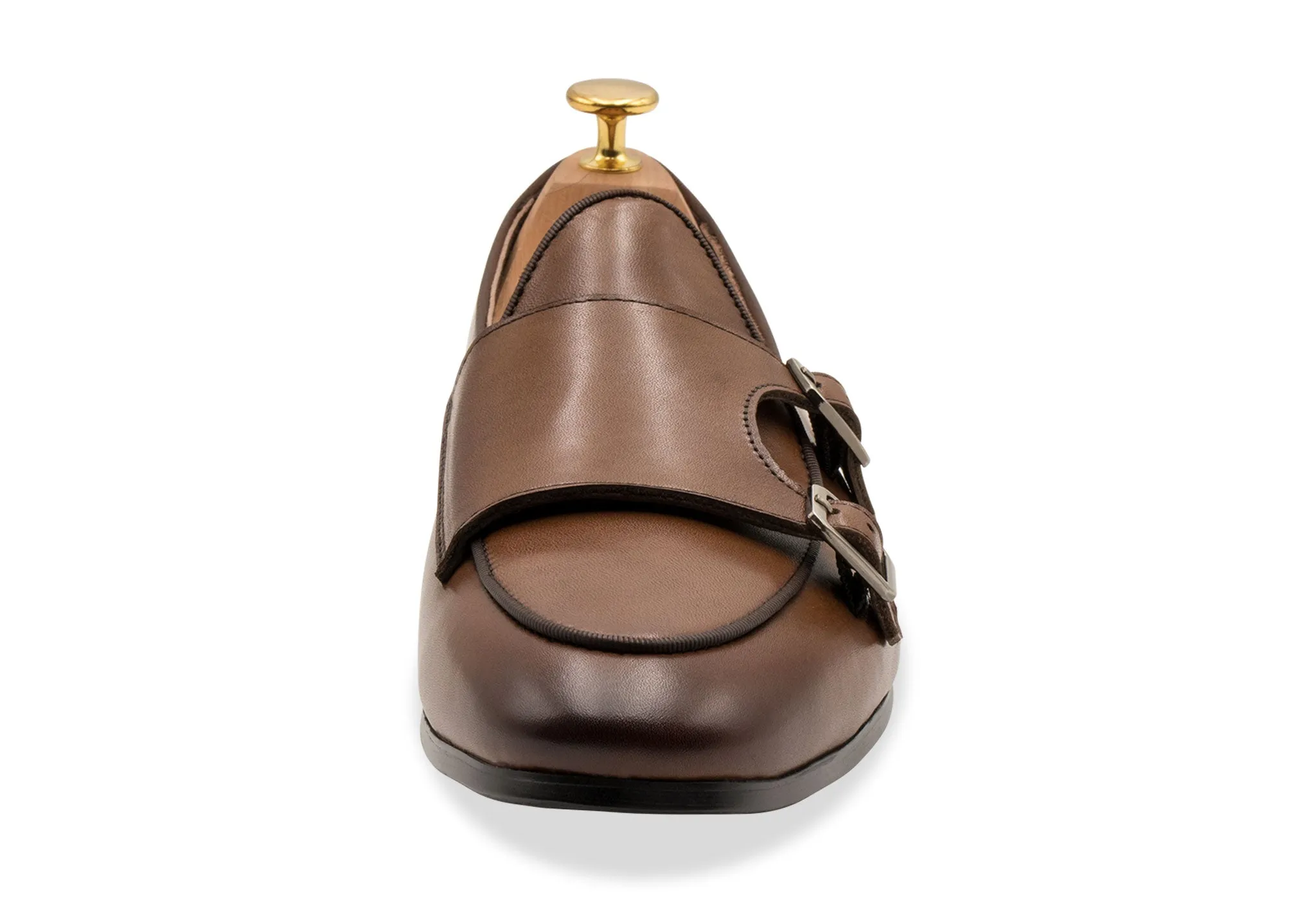 Tuerto Chestnut Double Monk Loafer Petite Fit