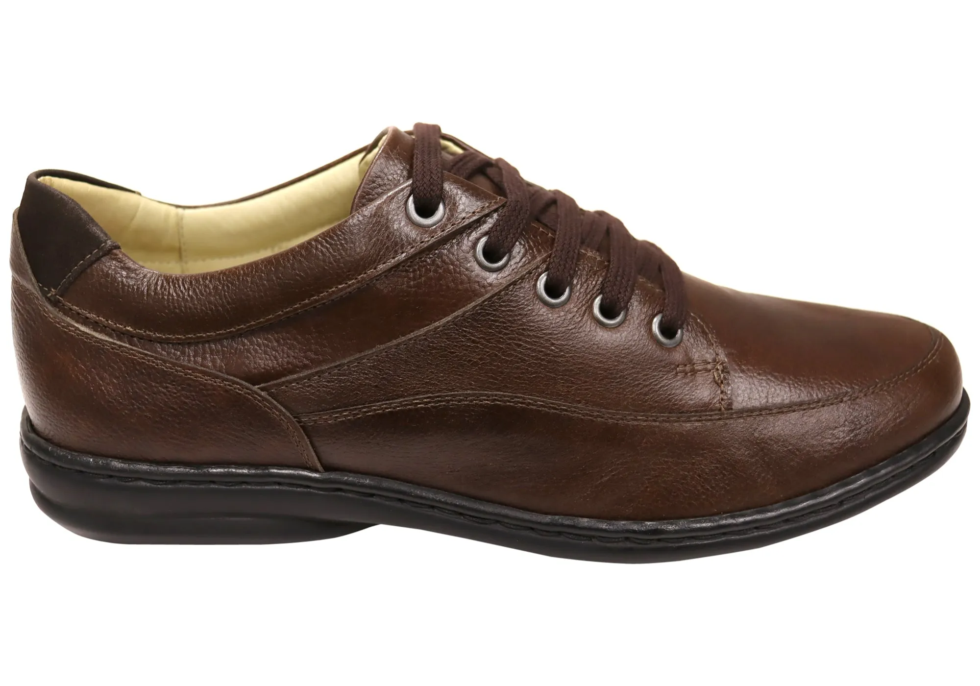 Opananken Mitch Mens Comfortable Brazilian Leather Lace Up Shoes Fast Fit