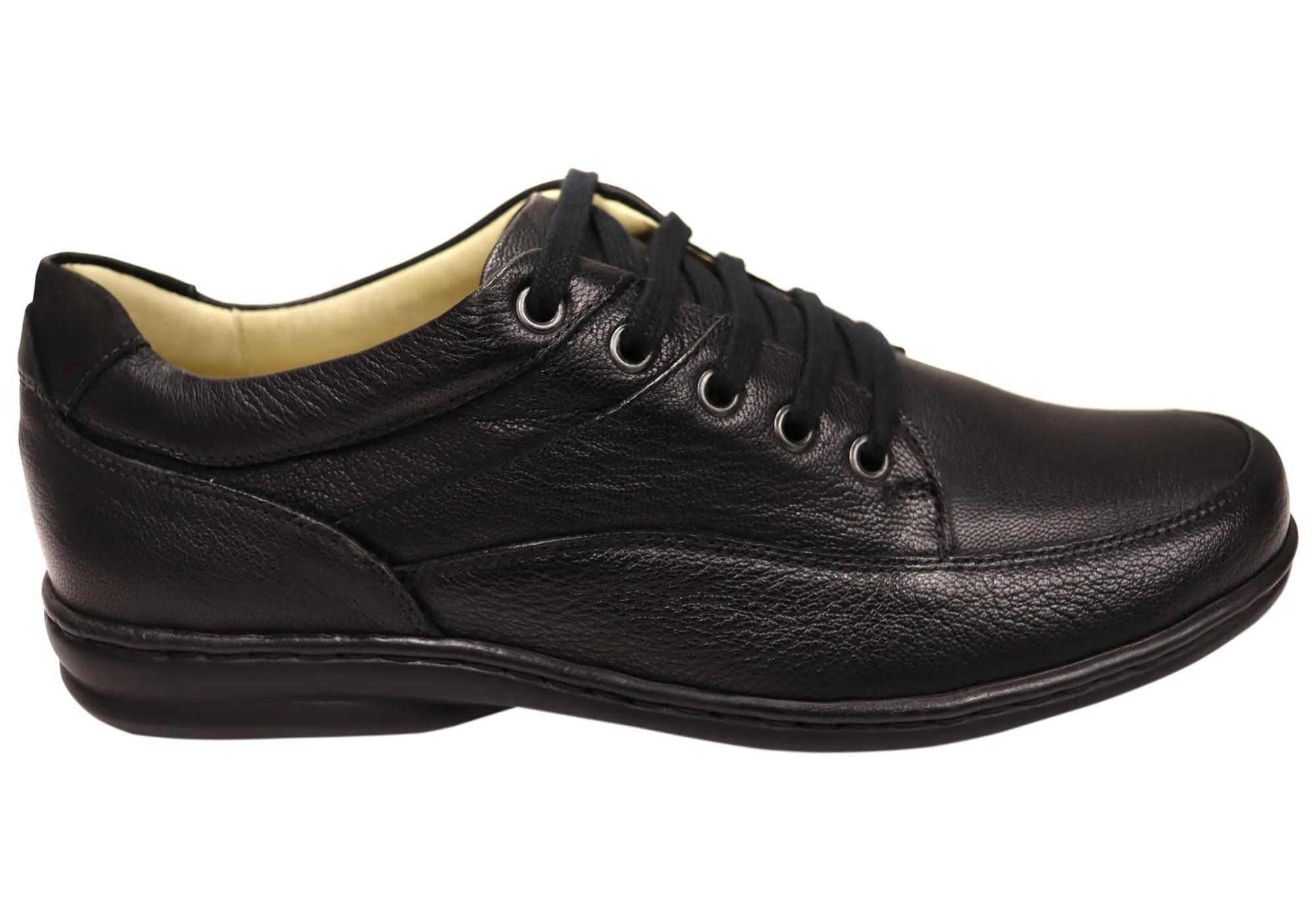 Embossed Patterns Opananken Mitch Mens Comfortable Brazilian Leather Lace Up Shoes
