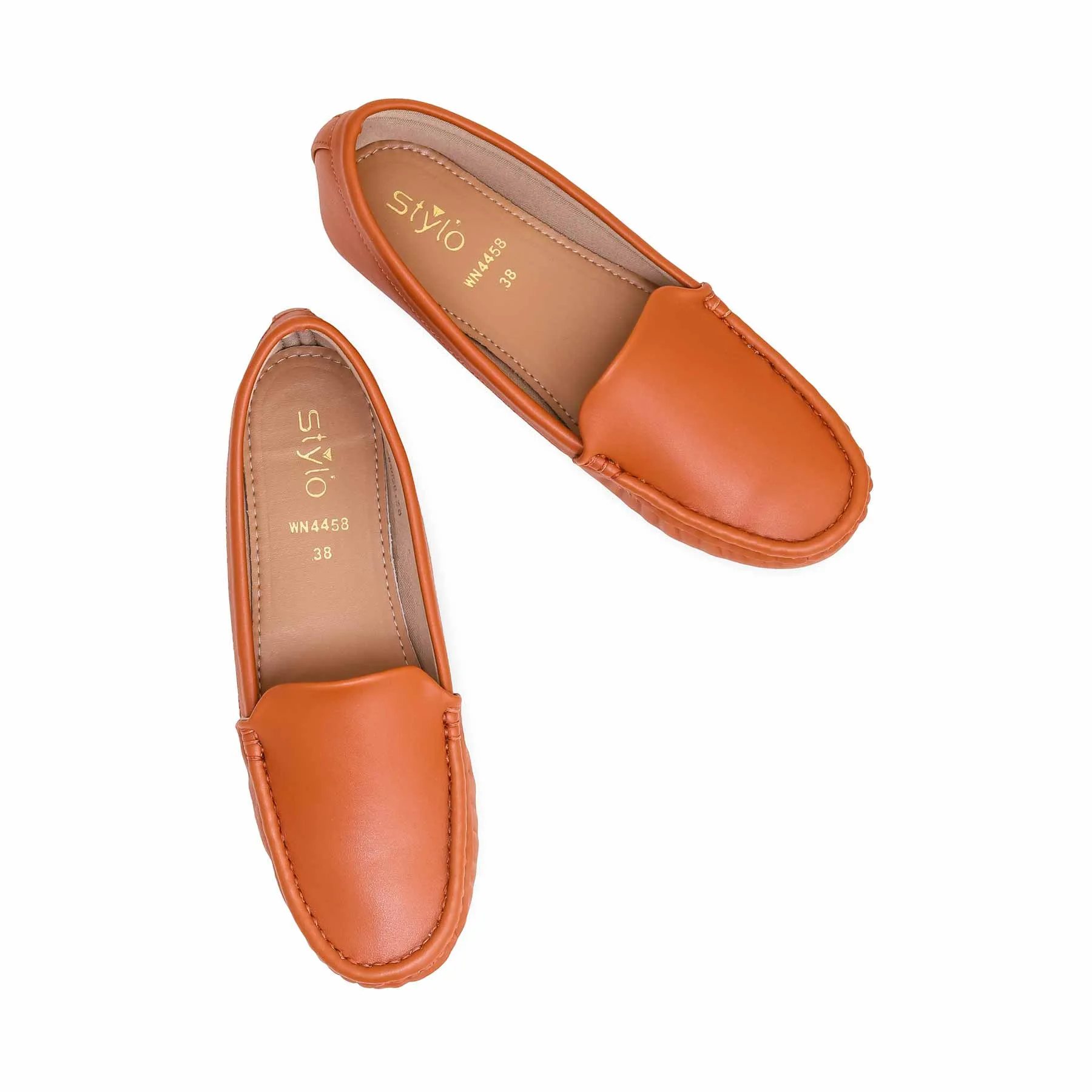 Washable Grip Step Mustard Moccasin WN4458
