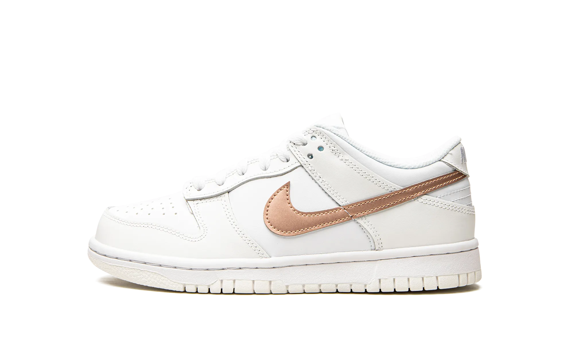 Ventilated Mesh slim cut Dunk Low GS "White / Metallic Red Bronze"