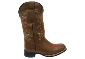 Sporty Vibe Neutral Pair D Milton Agatha Womens Comfortable Leather Western Cowboy Boots