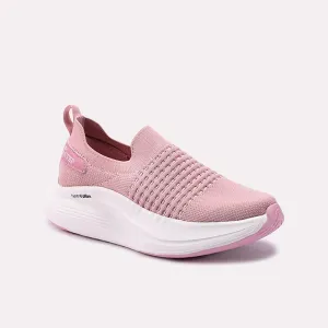Womens Pink Sneakers 0440858 Anti Friction Insole Sleek Form