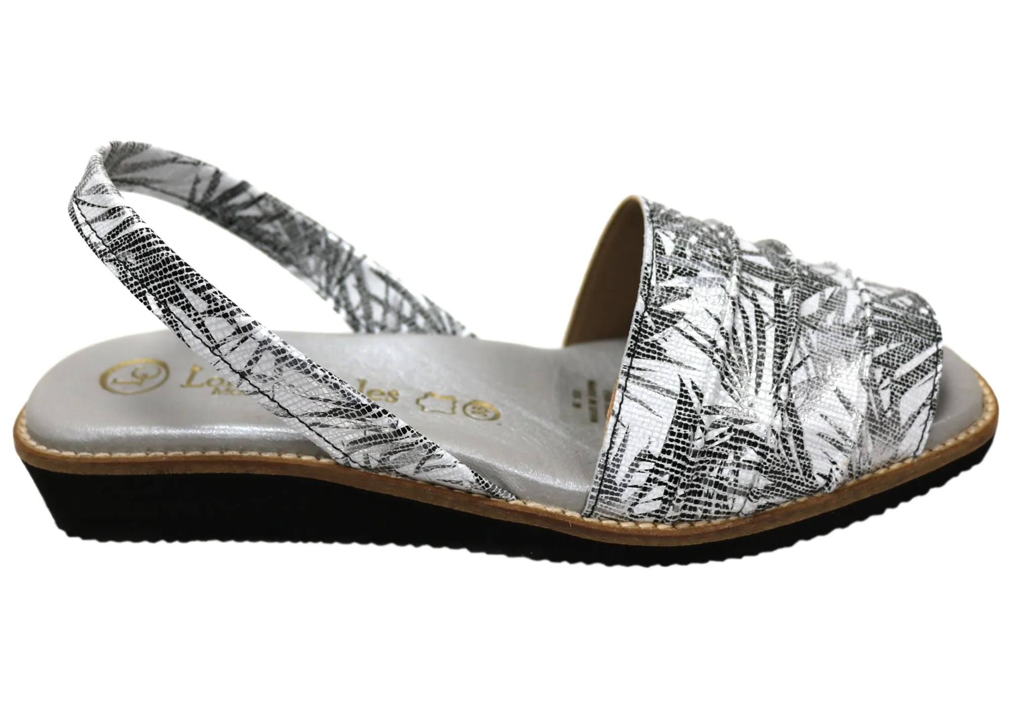 Open Form Lola Canales Melon Womens Comfortable Leather Sandals Made In Spain
