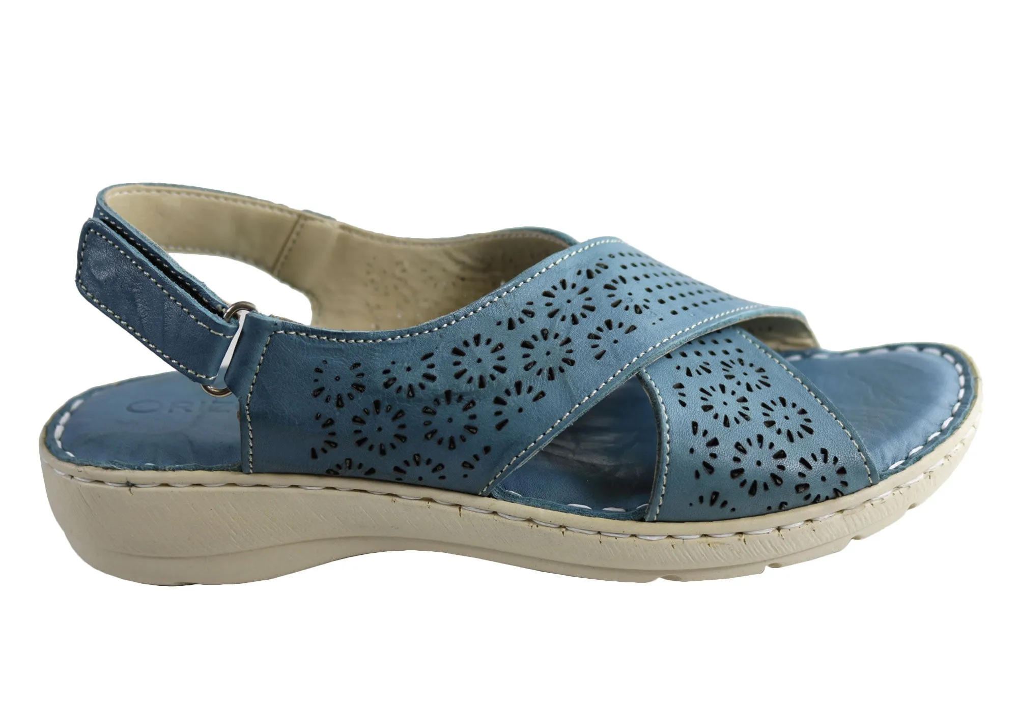 All-day Summer Sandals Embellished Orizonte Audrey Womens European Leather Comfortable Cushioned Sandals
