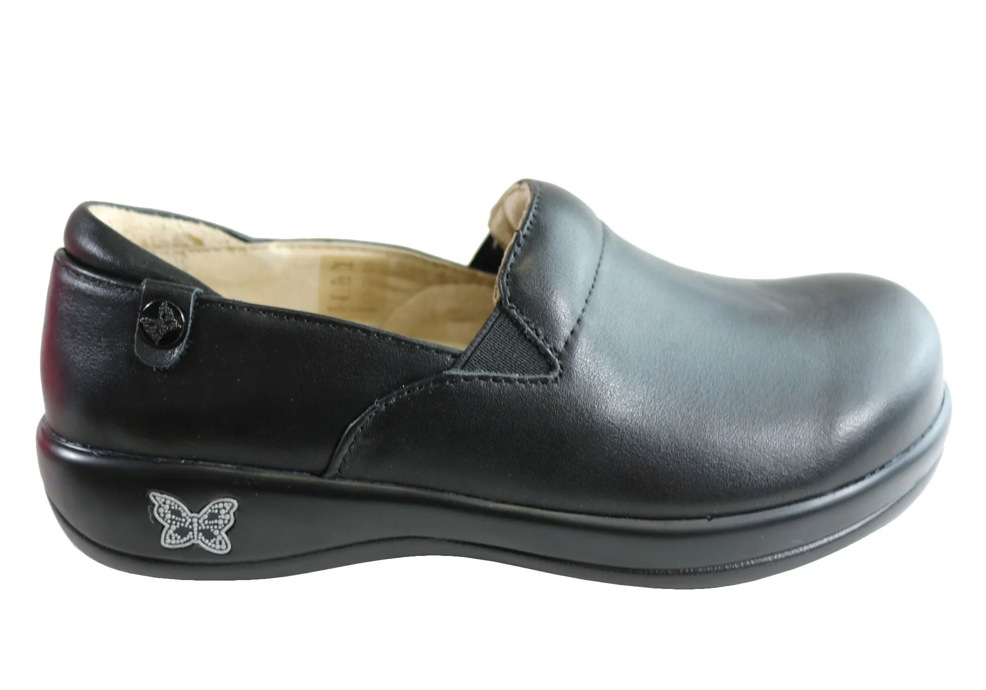 Classic Alegria Keli Womens Comfortable Leather Professional Slip On Shoes