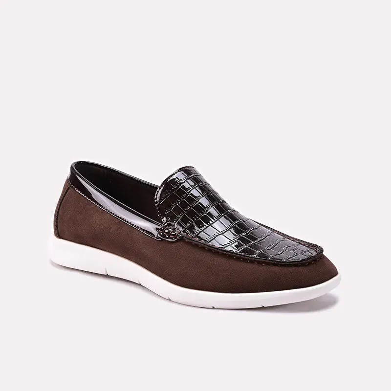 Brown Casual Shoes 0160570 Fresh Steps Pointed Toe