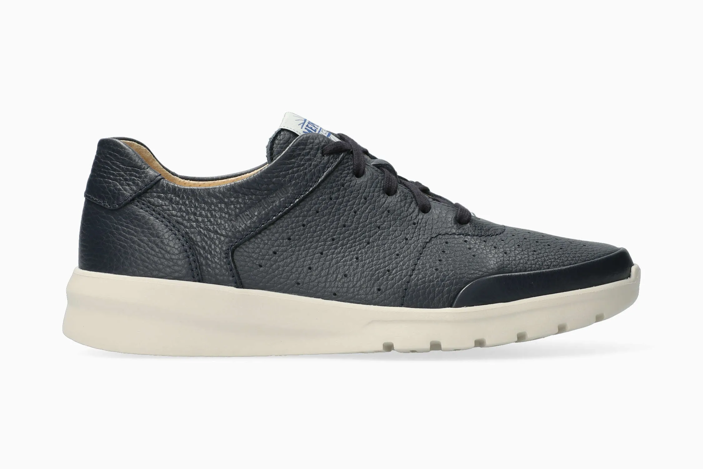 Leather Lining Waren Perf - Navy 1345