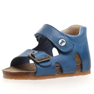 Padding Around Ankle Falcotto Boy's and Girl's Bea Spazz Open Toe Sandals - Azure