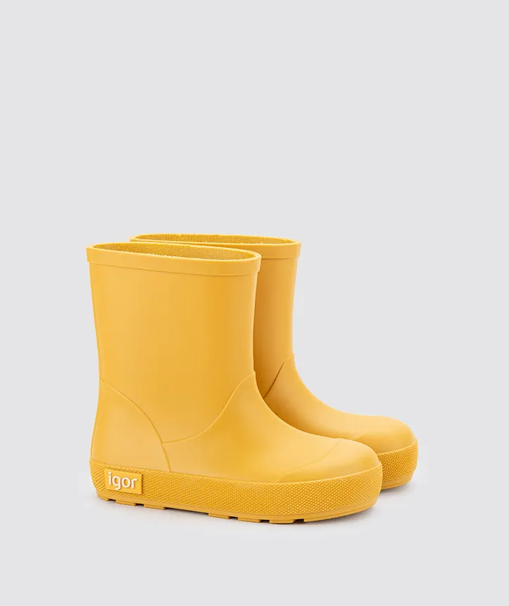 Breathable All Day Worker Anti-fungal Igor Girl's and Boy's Yogi Rain Boots - Amarillo