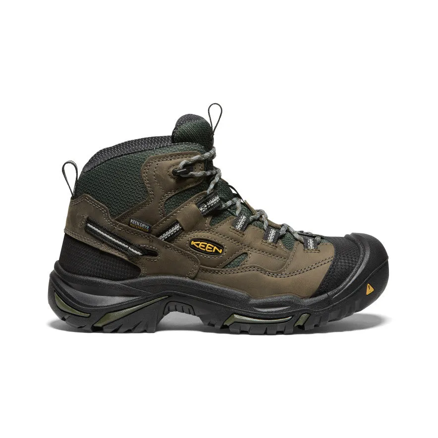Men's Braddock Waterproof Mid (Steel Toe)  |  Gargoyle/Forest  Night Music Fan Rugged Built Cold Climate