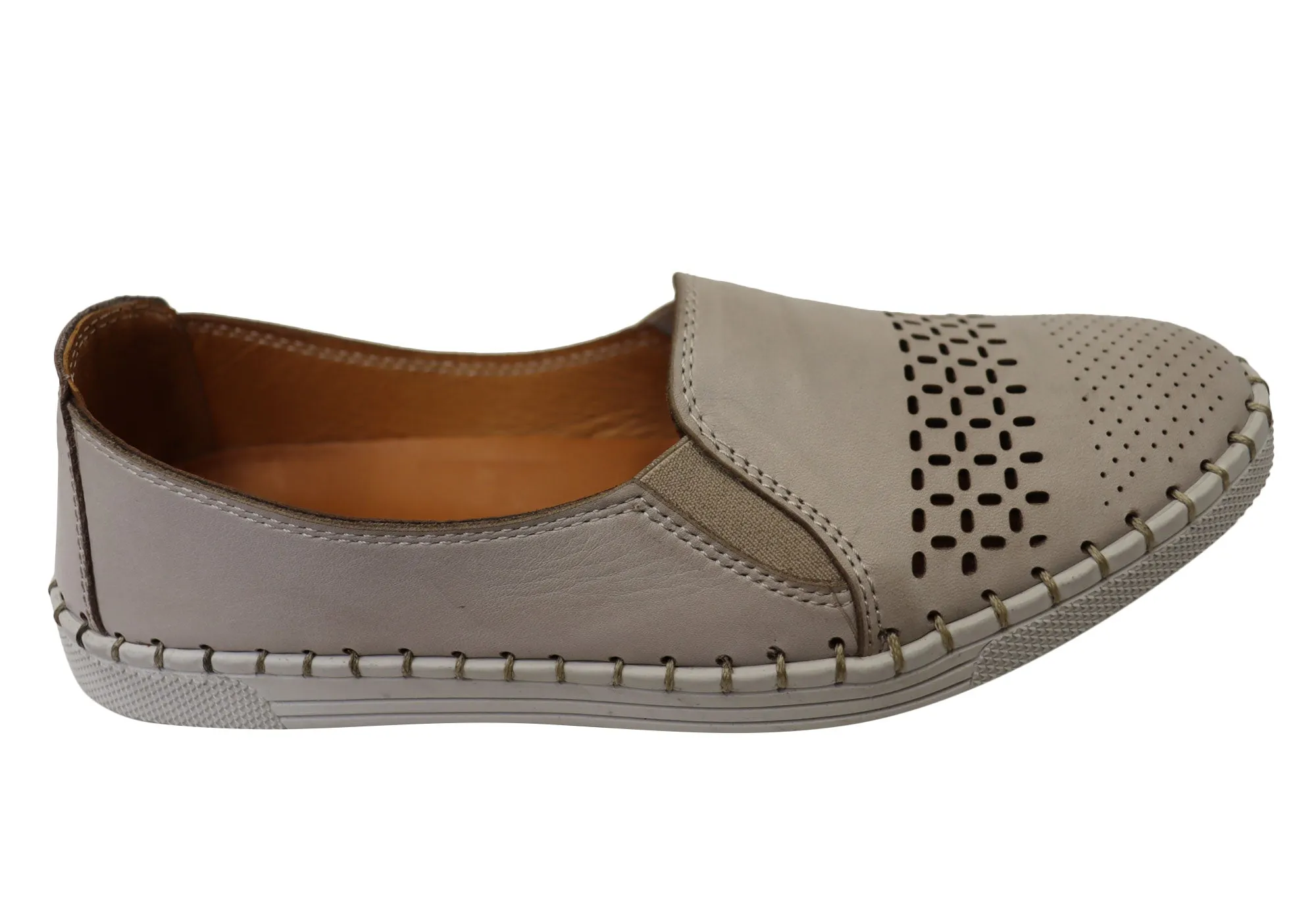 Orizonte Harlow Womens European Comfortable Leather Shoes Mix Hue Arch Support Health Focused