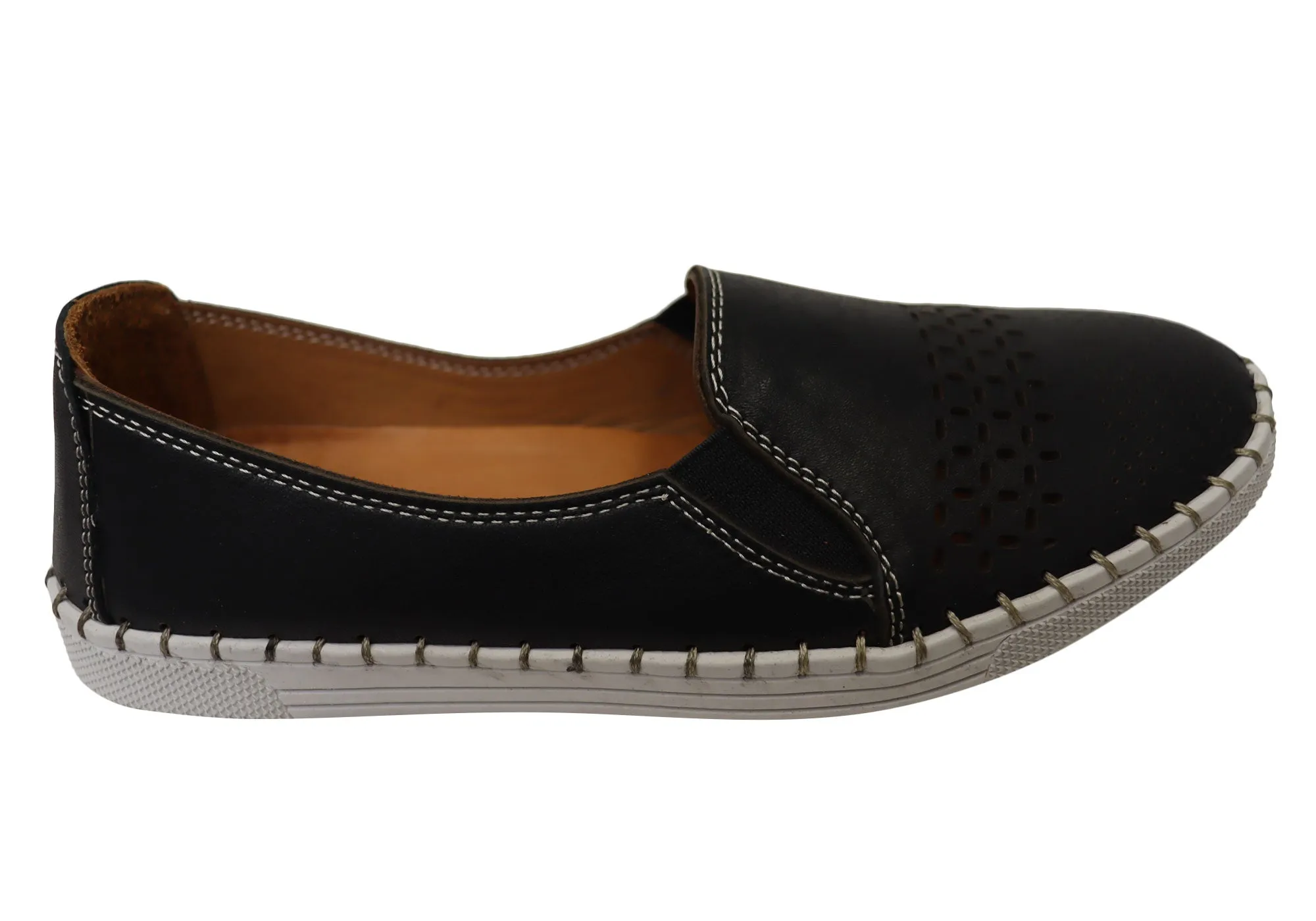 Orizonte Harlow Womens European Comfortable Leather Shoes Fresh Tone
