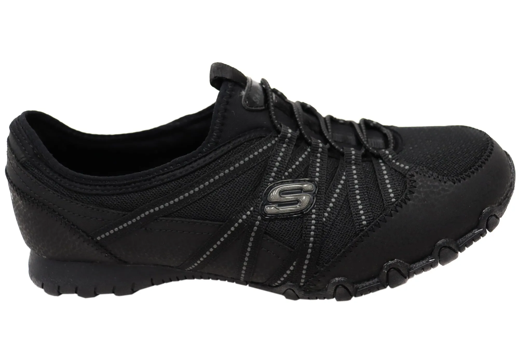 Comfort Curve Skechers Womens Bikers Lite Relive Comfortable Wide Fit Shoes