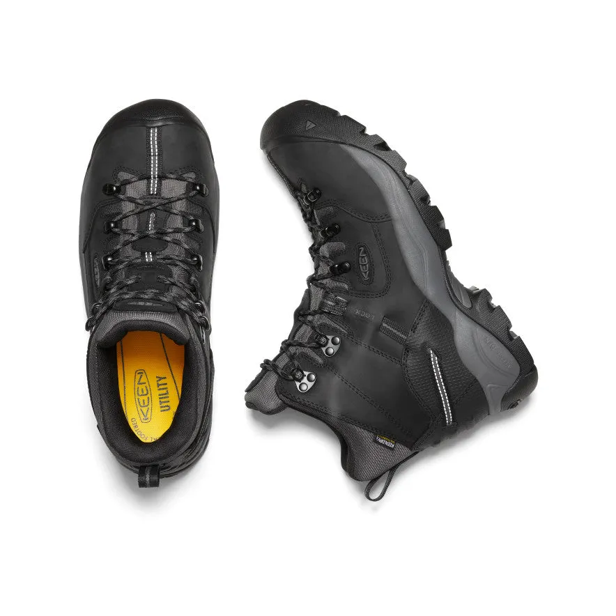 Insulated Snowy Path Italian Glam Men's Pittsburgh Energy 6" Waterproof Boot (Carbon Toe)  |  Black/Forged Iron