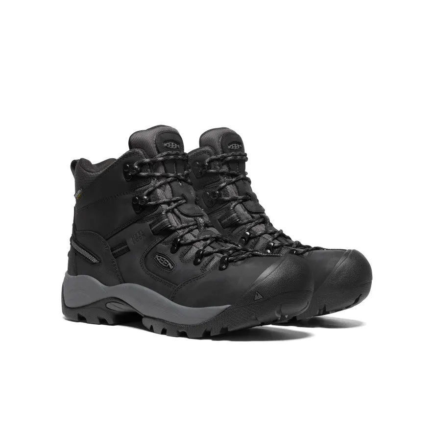 Climate Friendly Built Tough Men's Pittsburgh Energy 6" Waterproof Boot (Carbon Toe)  |  Black/Forged Iron