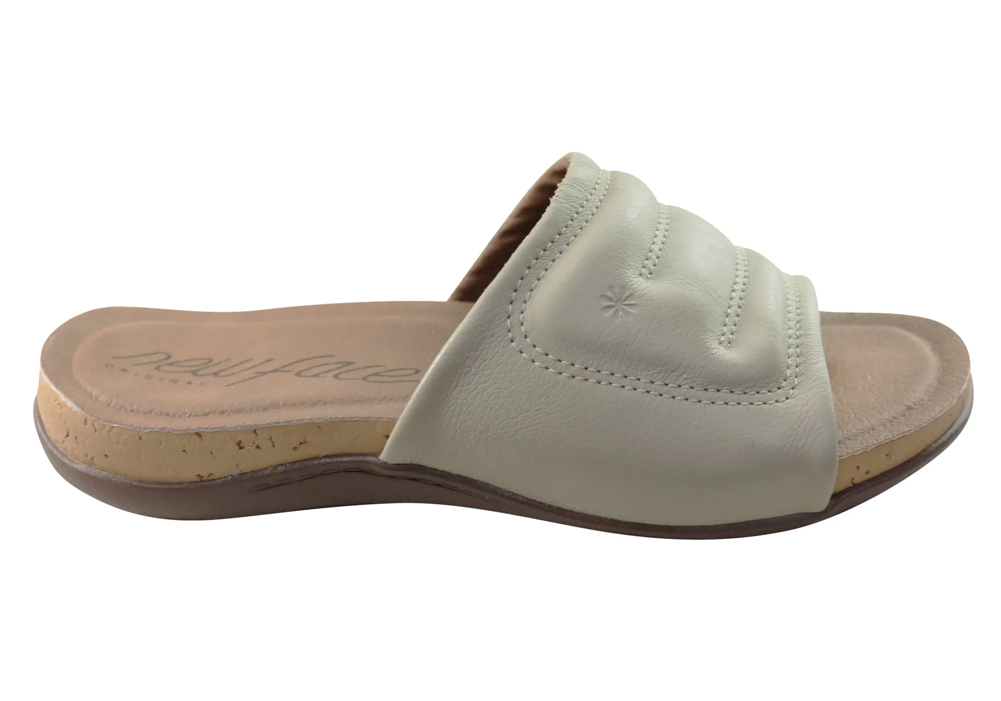 New Face Fresco Womens Comfort Leather Slides Sandals Made In Brazil Fashion Sandals